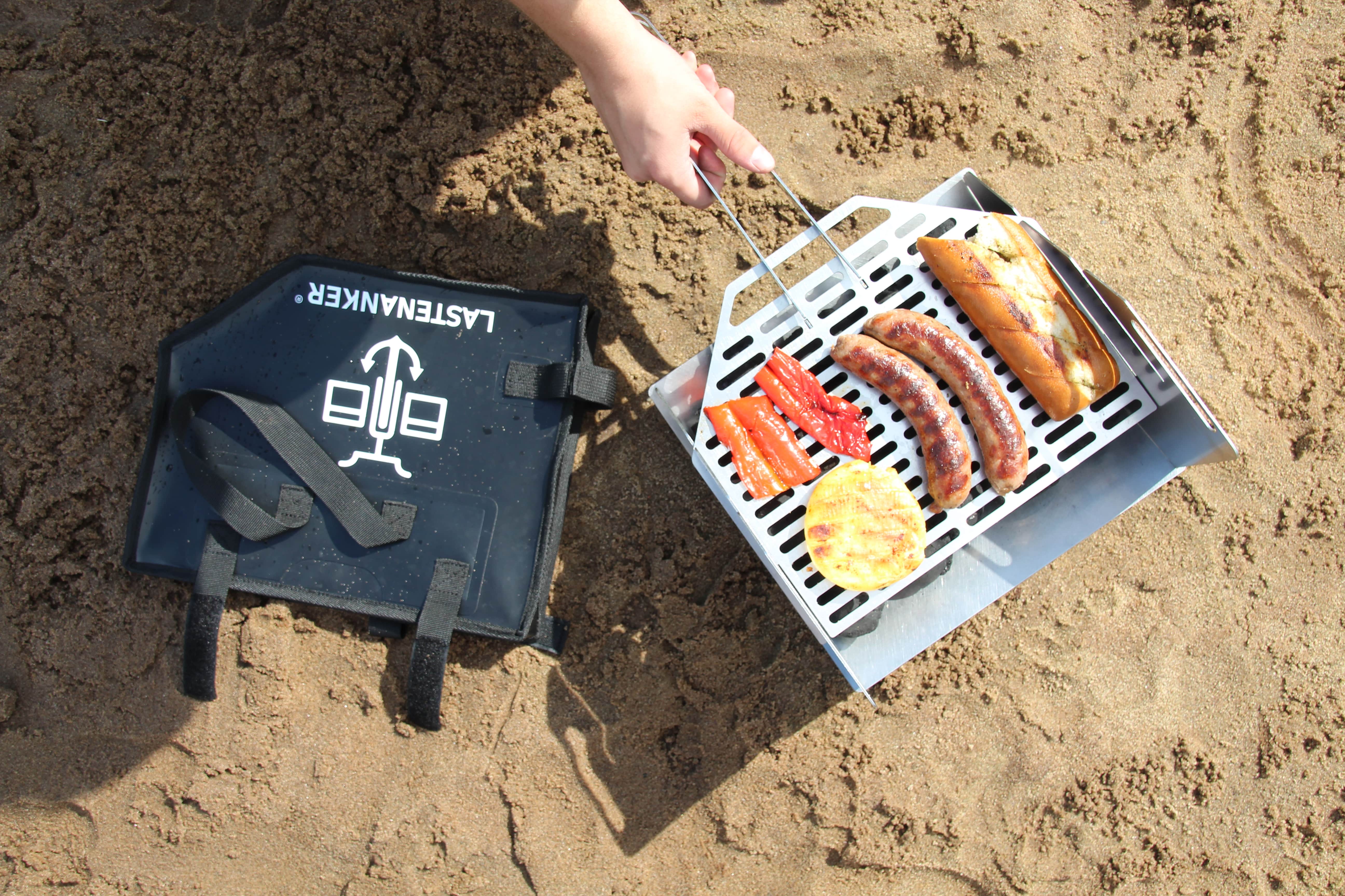 Grill in Aktion